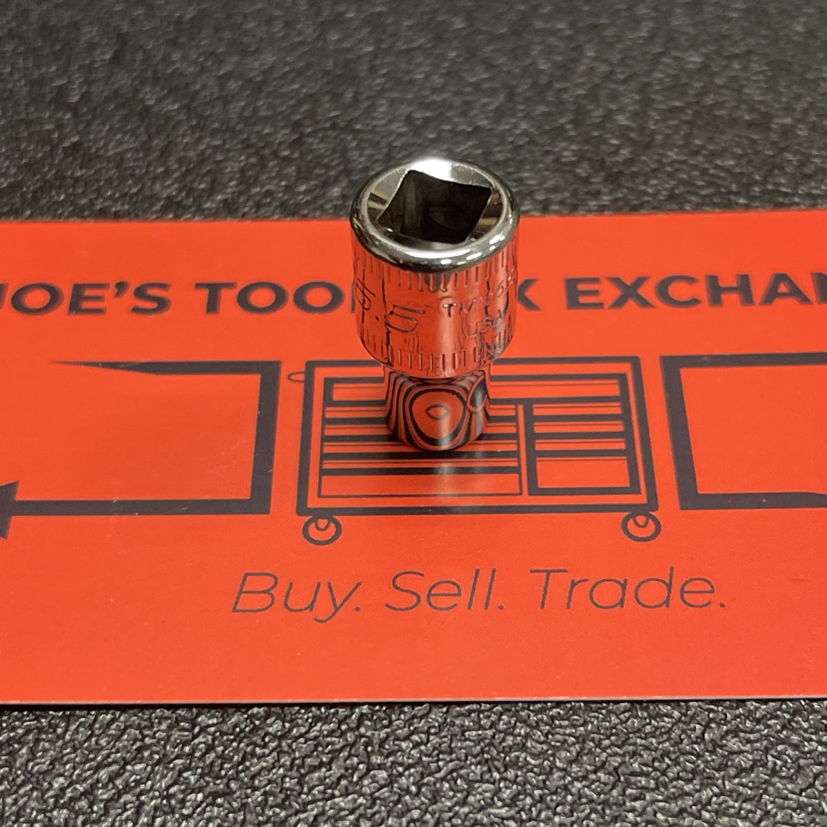 Snap-On Tools USA TMM5.5  1/4" Drive 5.5mm 6pt Point Shallow Chrome Socket Nice