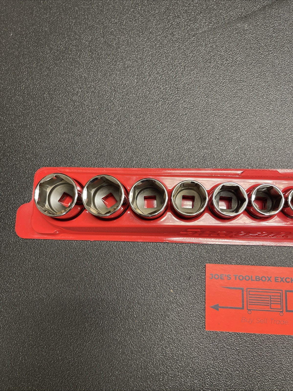 Snap-on 14pc 214FSY 3/8” Drive SAE shallow Socket Set  1/4” To 1” 6 Point Chrome