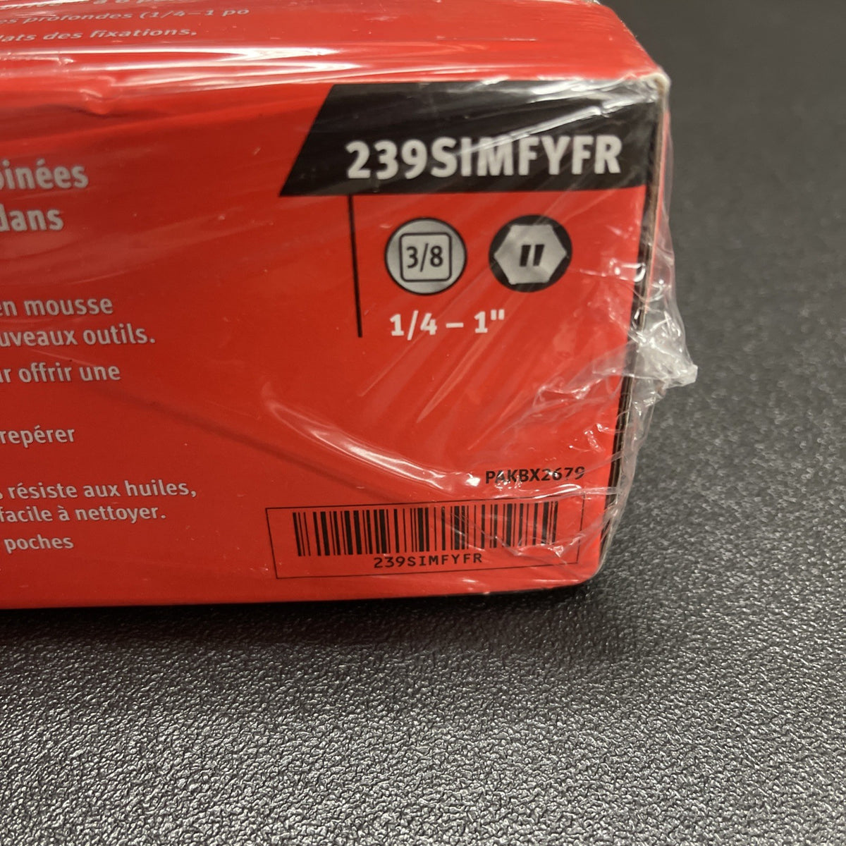 Snap-on NEW 239SIMFYFR 1/4" - 1" Shallow Semi-Deep Deep 3/8" Drive 39pc