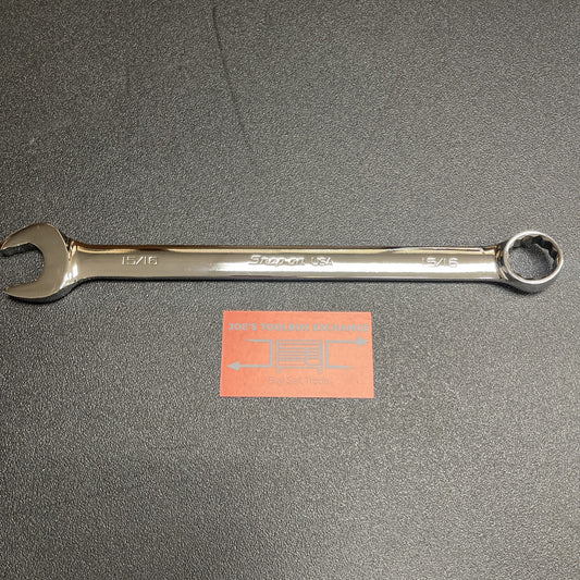 Snap-On Tools USA NEW 15/16" SAE 12 Point Flank Drive PLUS Combo Wrench SOEX30