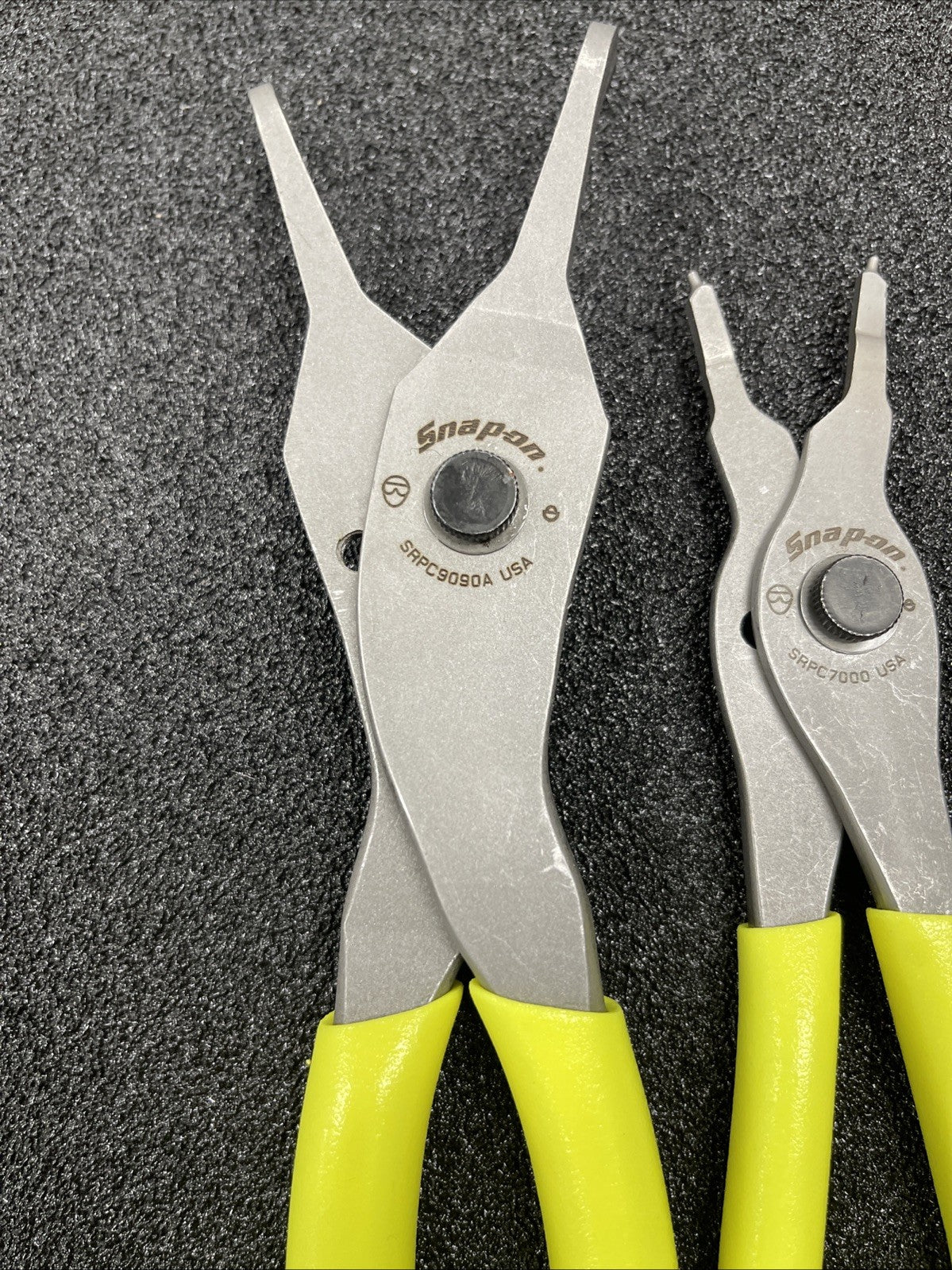Snap-on Tools USA NEW HI-VIZ 4 Piece Soft Grip Snap Ring Plier Lot Set