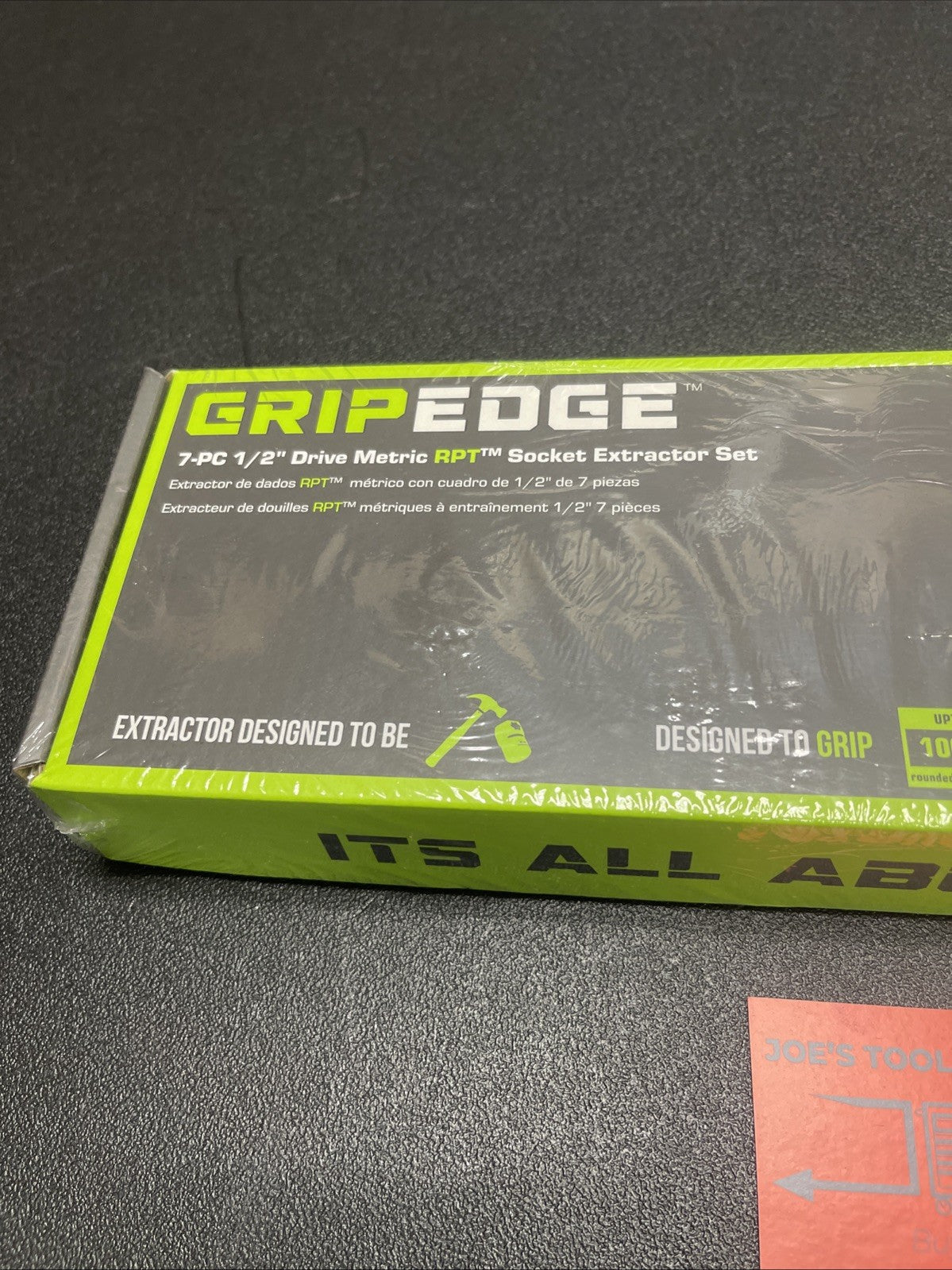 GRIPEDGE Tools | 7-PC XCM7S; 1/2'' Drive Metric RPT Socket Extractor Set | Size