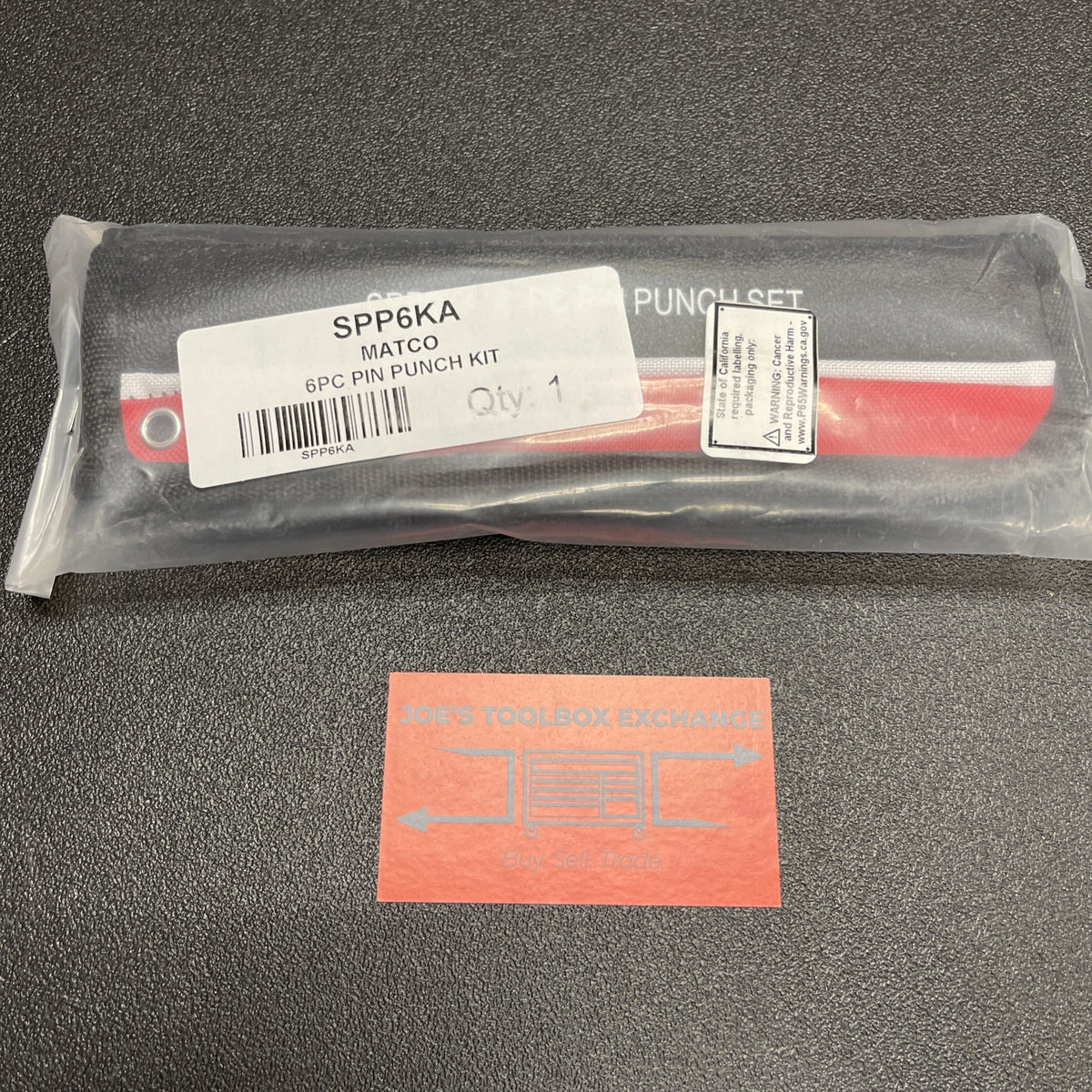 NEW MATCO Tools USA Pin Punch Set Lot Straight Roll Red Storage Pouch 6pc SPP6KA