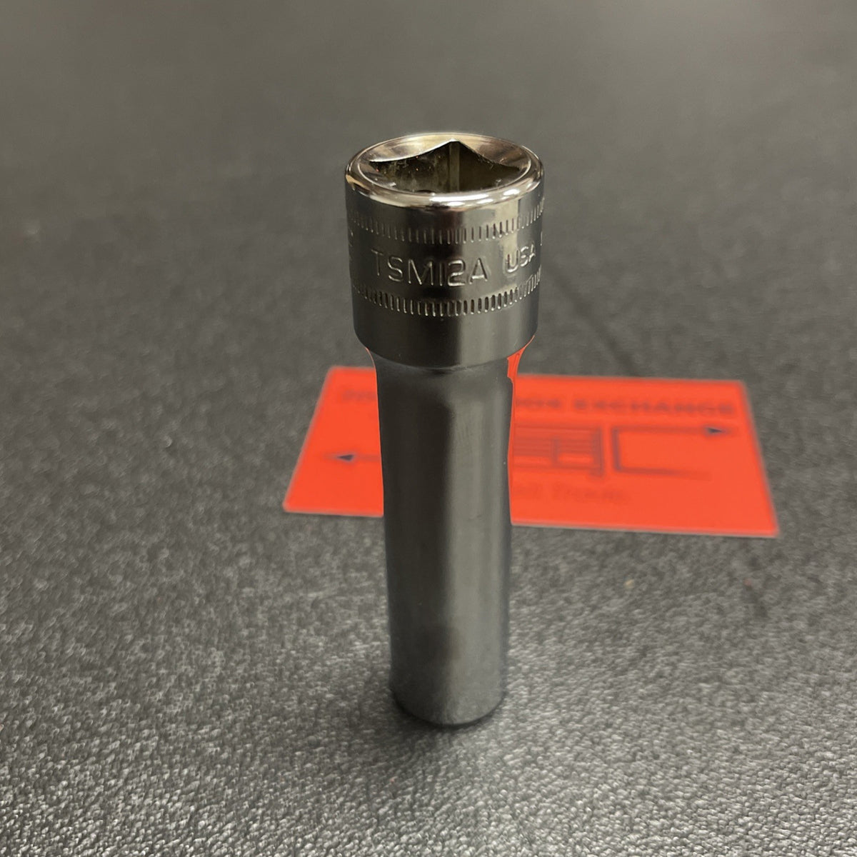 Snap-On Tools USA NEW 1/2" Drive 12mm Metric 6 Point Deep Chrome Socket TSM12A