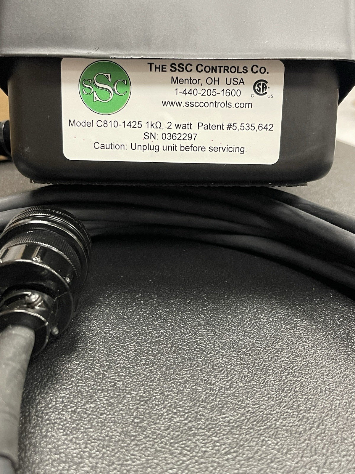 SSC C810-1425 14-pin TIG Foot Control Pedal Miller RFCS-14 301589 043554 194744