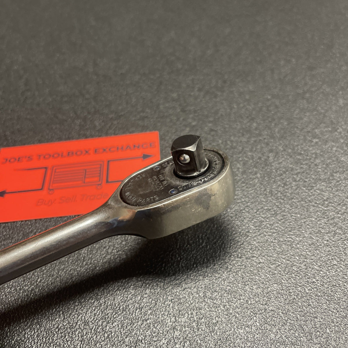 Snap-On F936 3/8" Drive Chrome Handle Fixed-Head Ratchet  USA