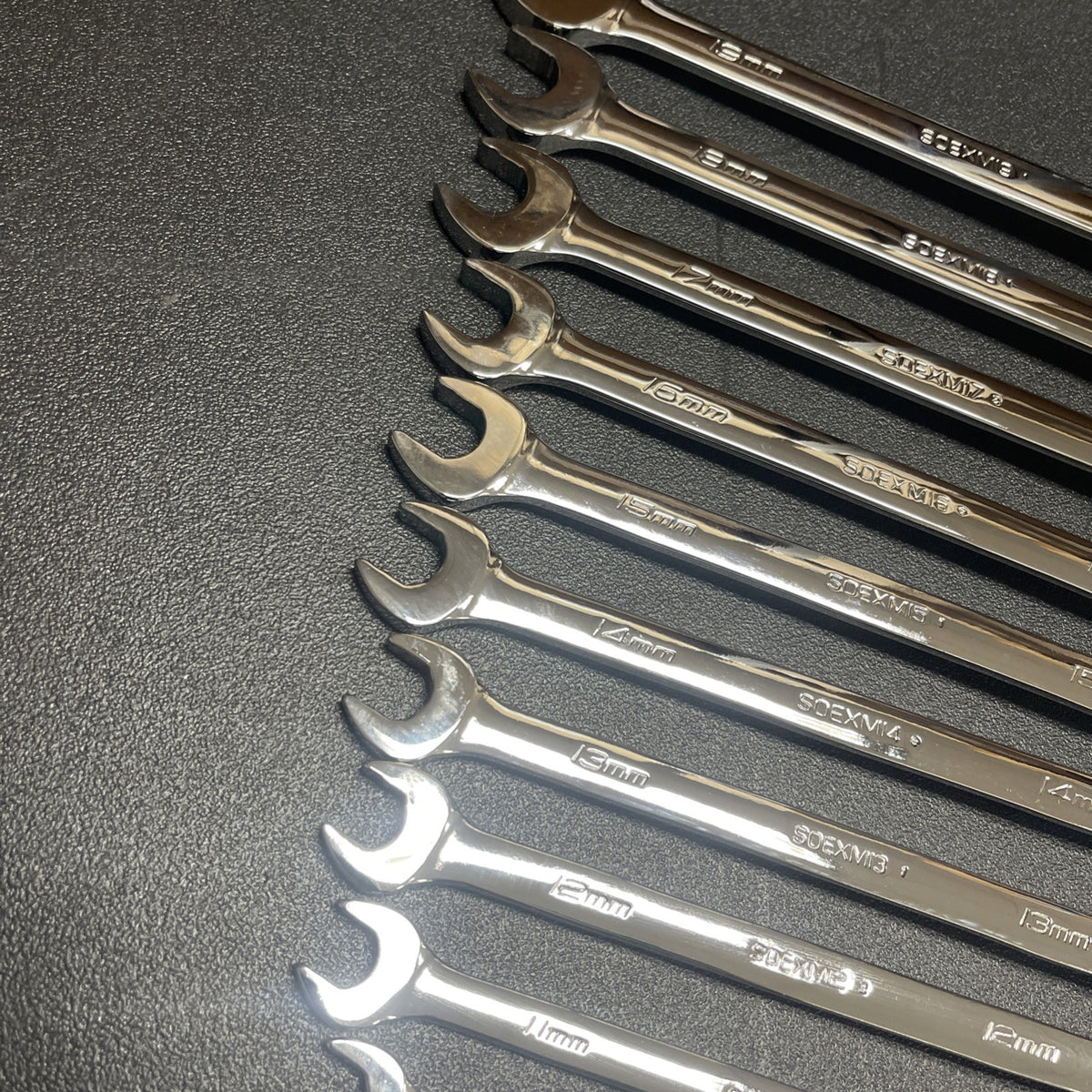 Snap-on Tools USA NEW 13pc Metric 12-Point FLANK DRIVE PLUS Wrench Set SOEXM713