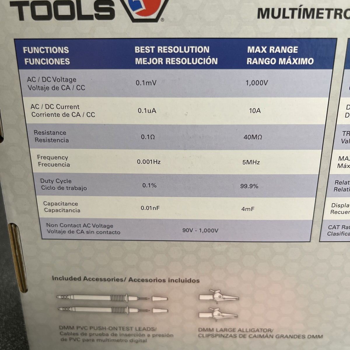 Matco Tools NEW MDDMM300 1000V True RMS AC/DC Multimeter