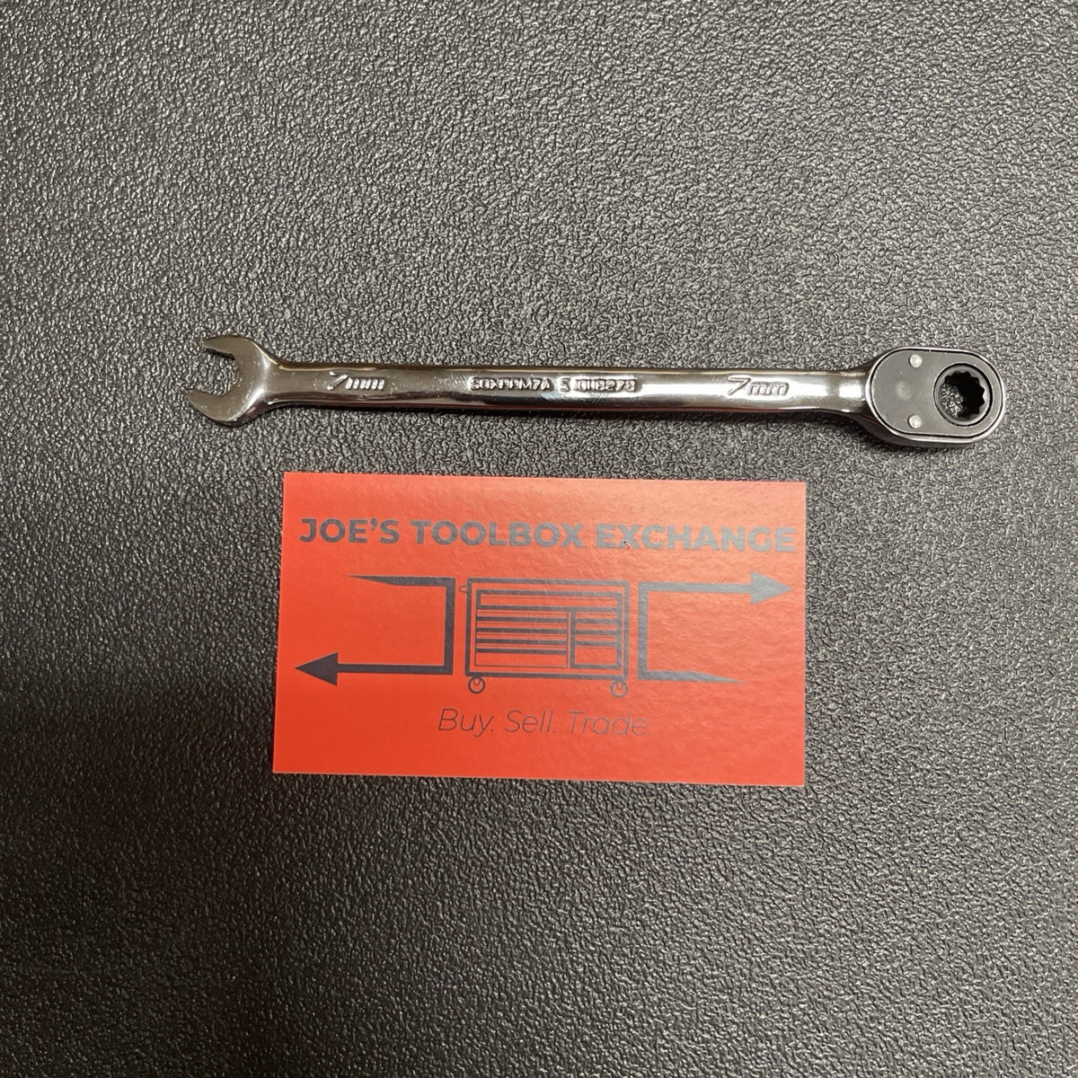 Snap-on Tools USA NEW 7mm Metric Reversible Ratcheting Combo Wrench SOXRRM7A