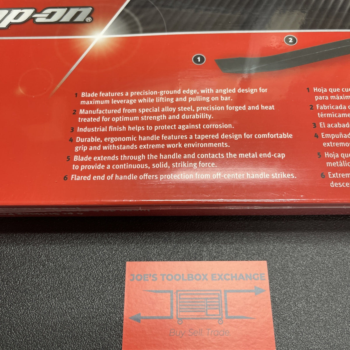 Snap-on Tools USA NEW GREY 4 pc Striking Prybar Set 8” 12” 18” 24” SPBS704ADT
