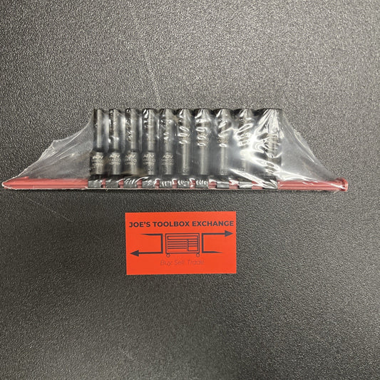 Matco Tools 10 Piece 1/4” Drive SAE 6 Point ADV Deep Impact Socket Set SADP106V