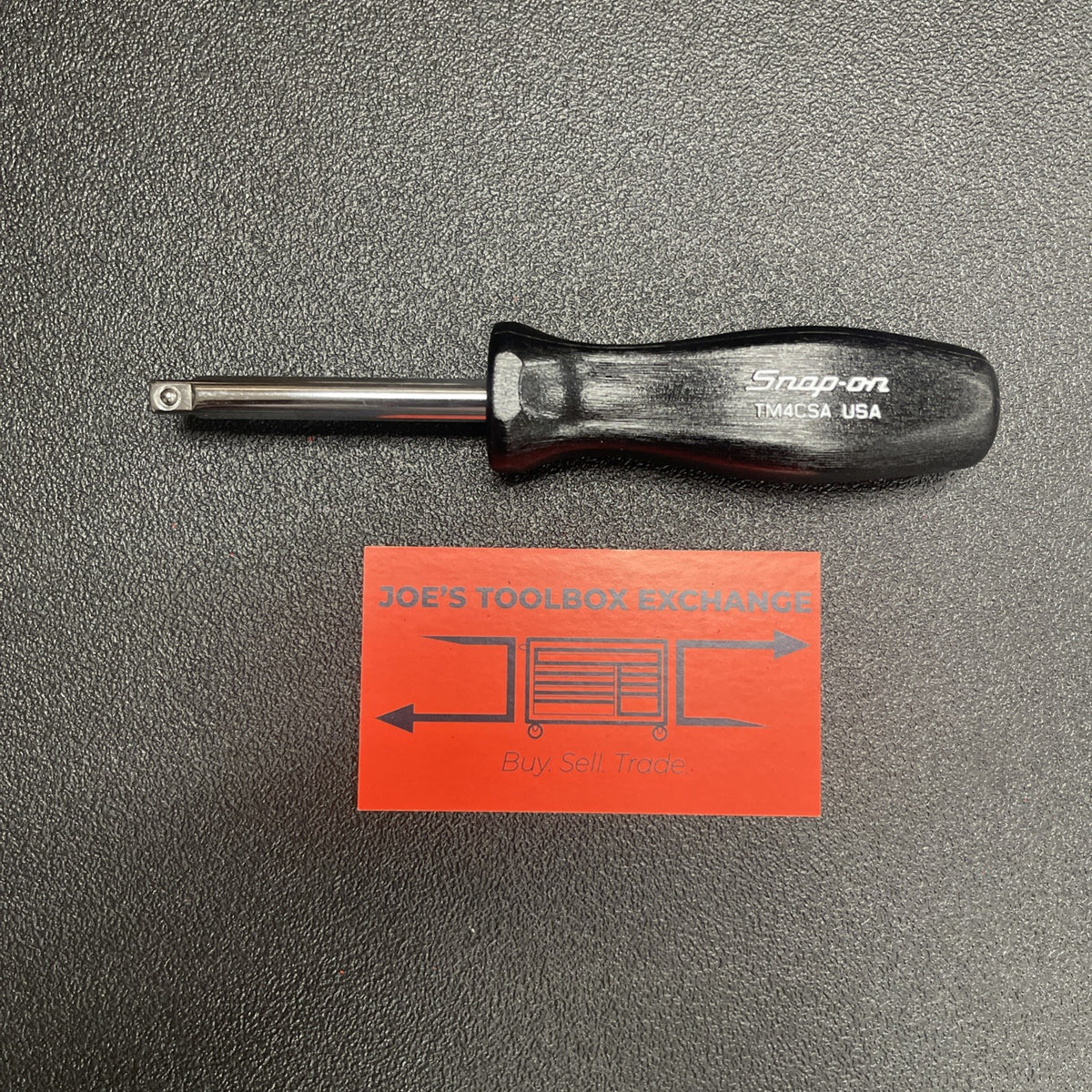 Snap-on Tools USA NEW BLACK Hard Handle 1/4" Standard Shank Driver TM4CSA