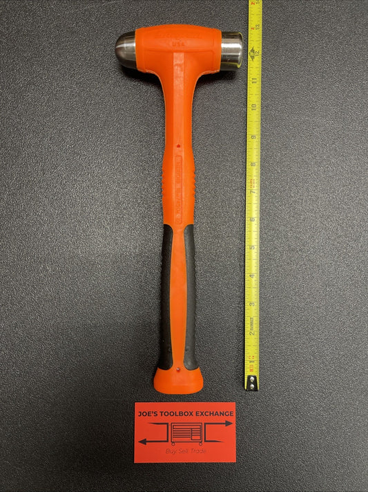 Snap-on hbbd16o 16 oz ball peen soft grip dead blow hammer orange NEW