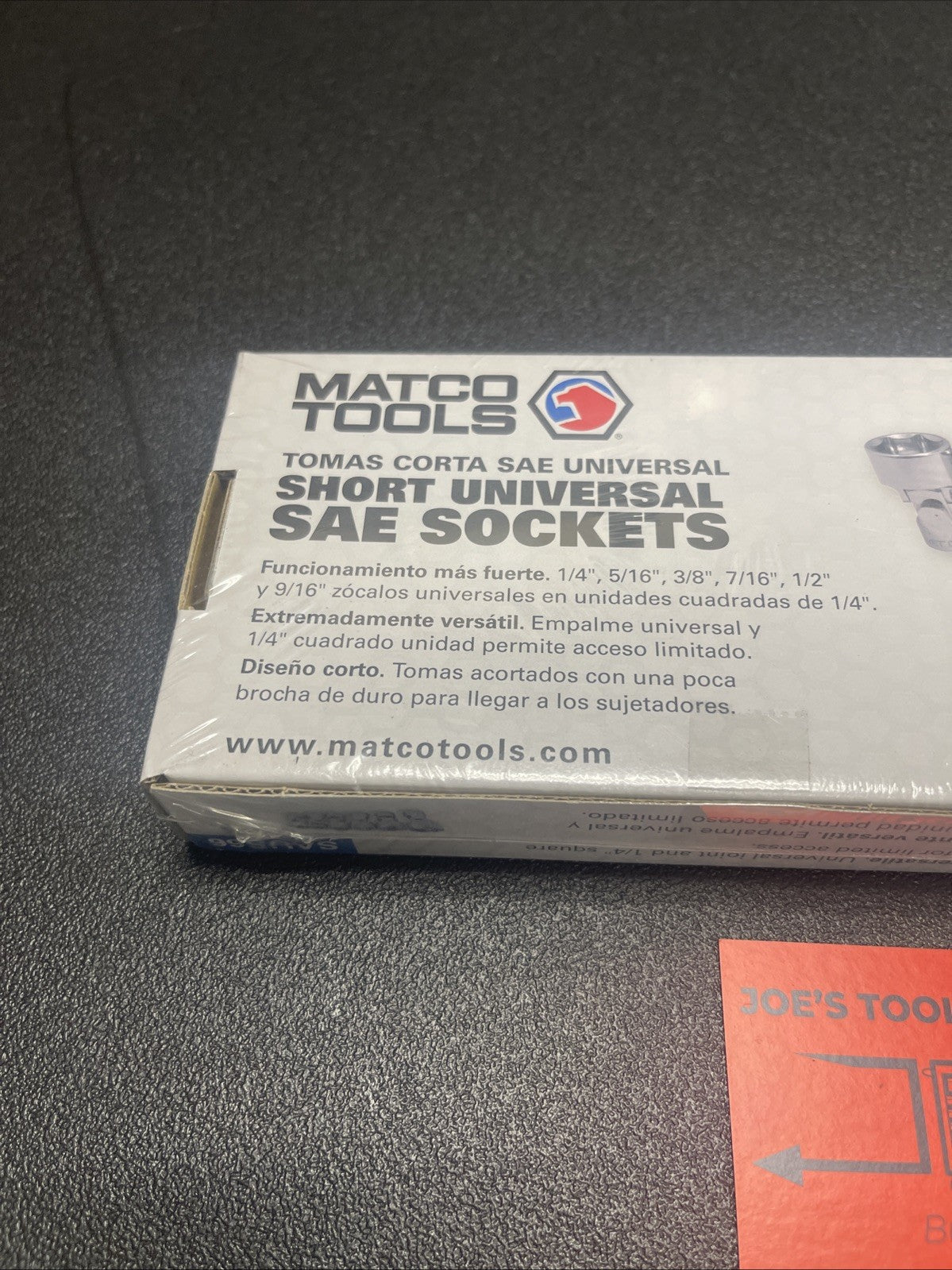 MATCO NEW 1/4" Drive Short Universal SAE Socket Set SAUS66 1/4” - 1/2”