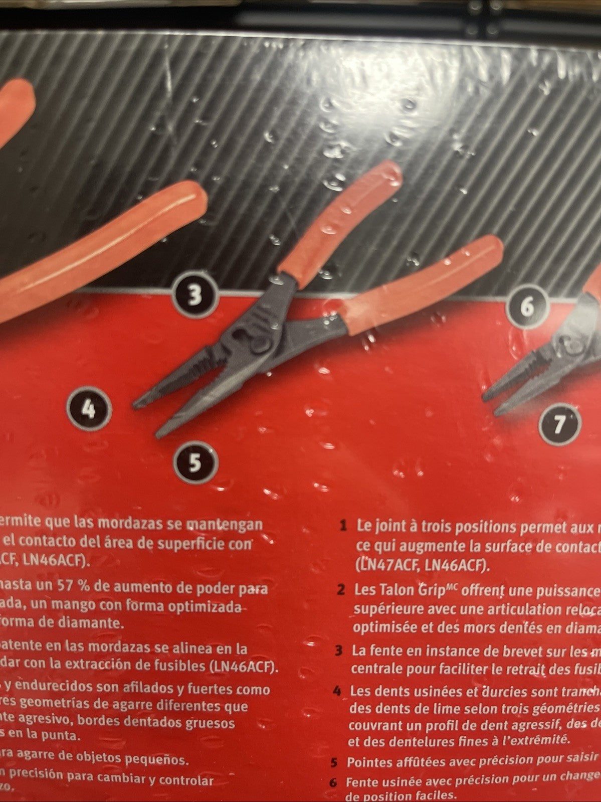 Snap-On Tools ORANGE 3pc Soft Grip Long Nose Slip Joint Pliers Set PL3LNSJCFO