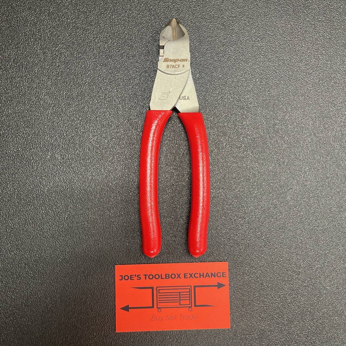 Snap-on Tools USA NEW RED Soft Grip 7" Diagonal Cutter Pliers 87ACF