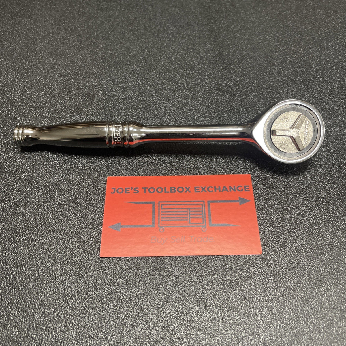 Snap-on Tools USA NEW 3/8" Drive Chrome Handle Gearless Round Head Ratchet FZERO