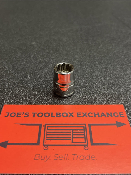 Snap-On Tools USA NEW 3/8" Drive 7/16" SAE 12 Point Shallow Chrome Socket F141