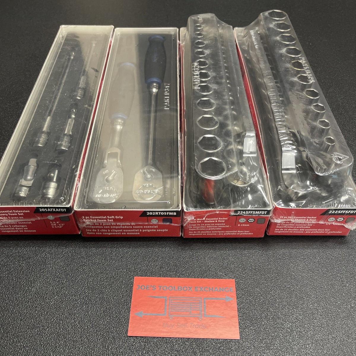 Snap-on 253gss05fmb 53 pc 3/8” essential metric sae sockets ratchets extensions