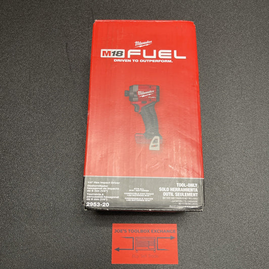 Milwaukee 2953-20 FUEL 18V Li-Ion Brushless Cordless 1/4" Hex Impact Driver 4GEN