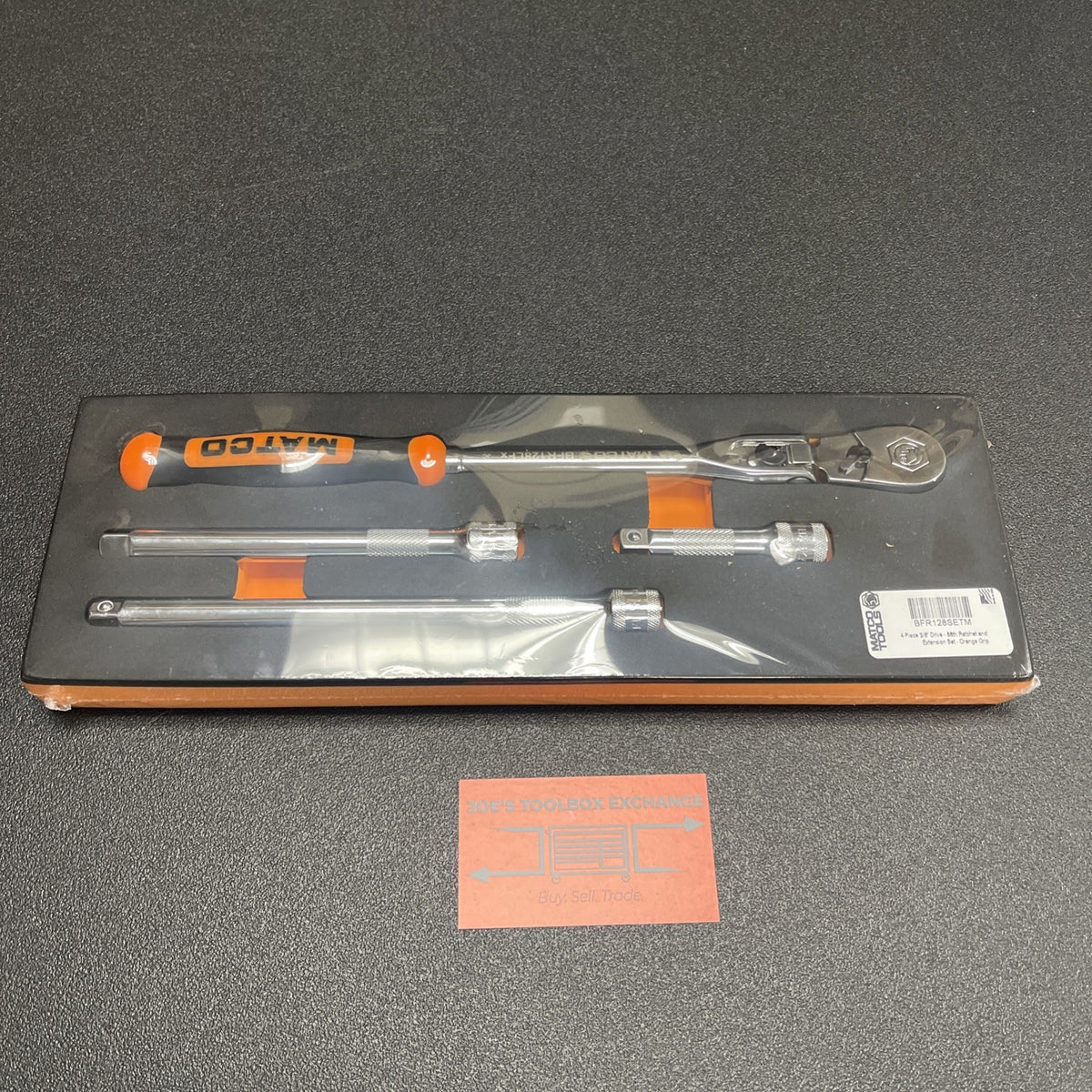Matco Tools 3/8" Drive Flex Ratchet + Extensions Foam Set Orange BFR128SETM