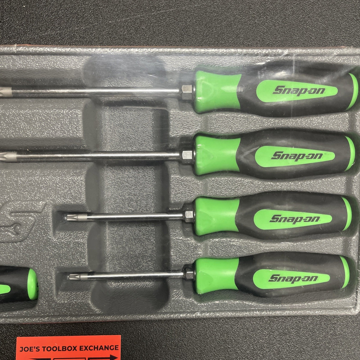 Snap-on Tools NEW 9pc GREEN Soft Grip T8 - T45 TORX Screwdriver Set SGDTX90BG
