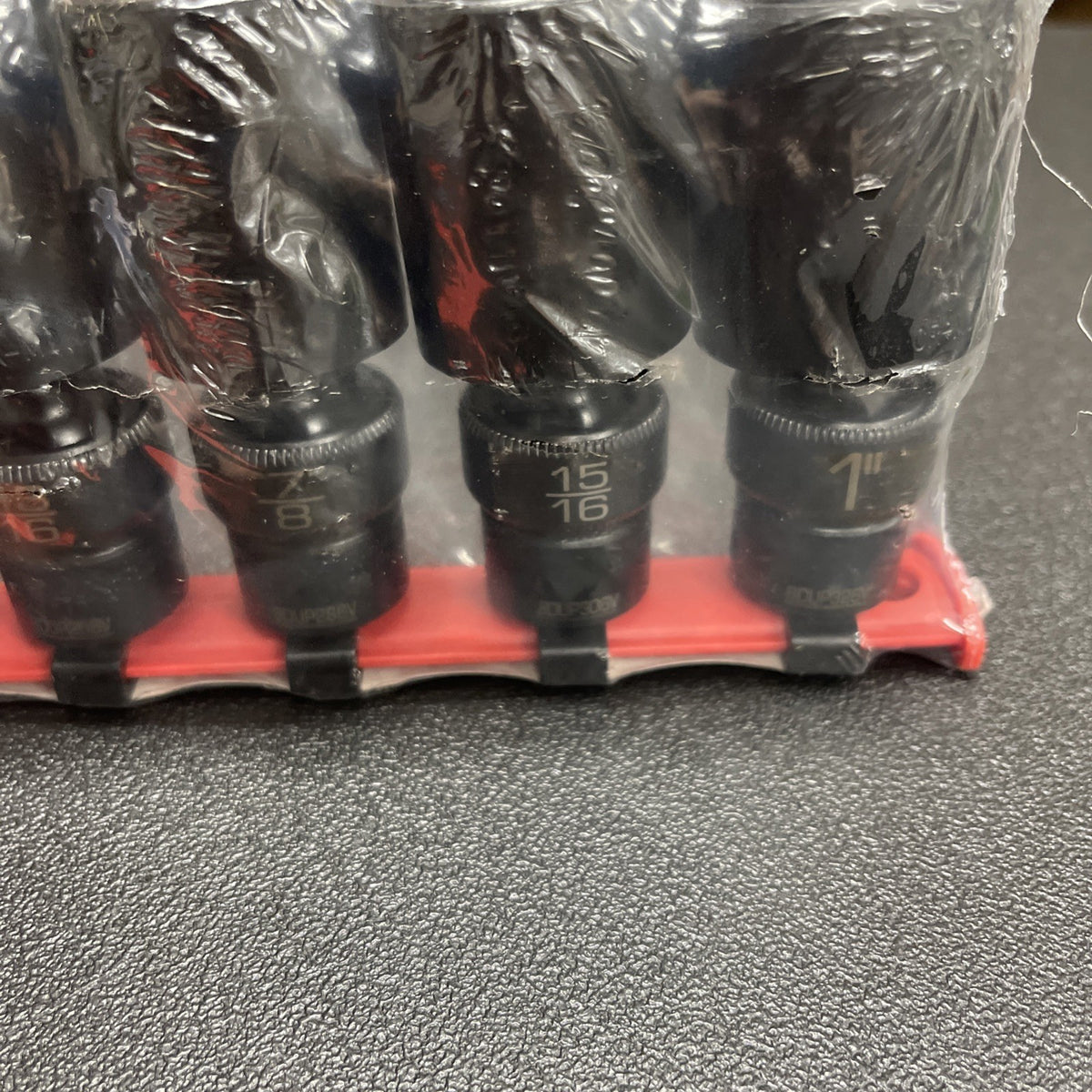 MATCO 12 PC 3/8" DR SAE 6 POINT ADV DEEP UNIVERSAL IMPACT SOCKET SET SBDUP126V