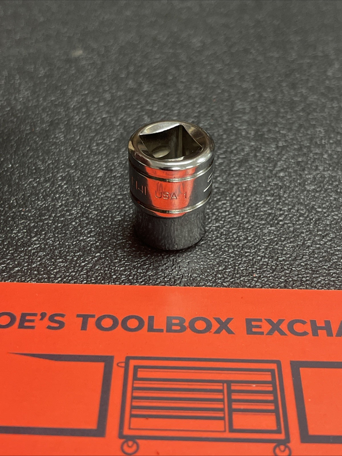Snap-On Tools USA NEW 3/8" Drive 7/16" SAE 12 Point Shallow Chrome Socket F141
