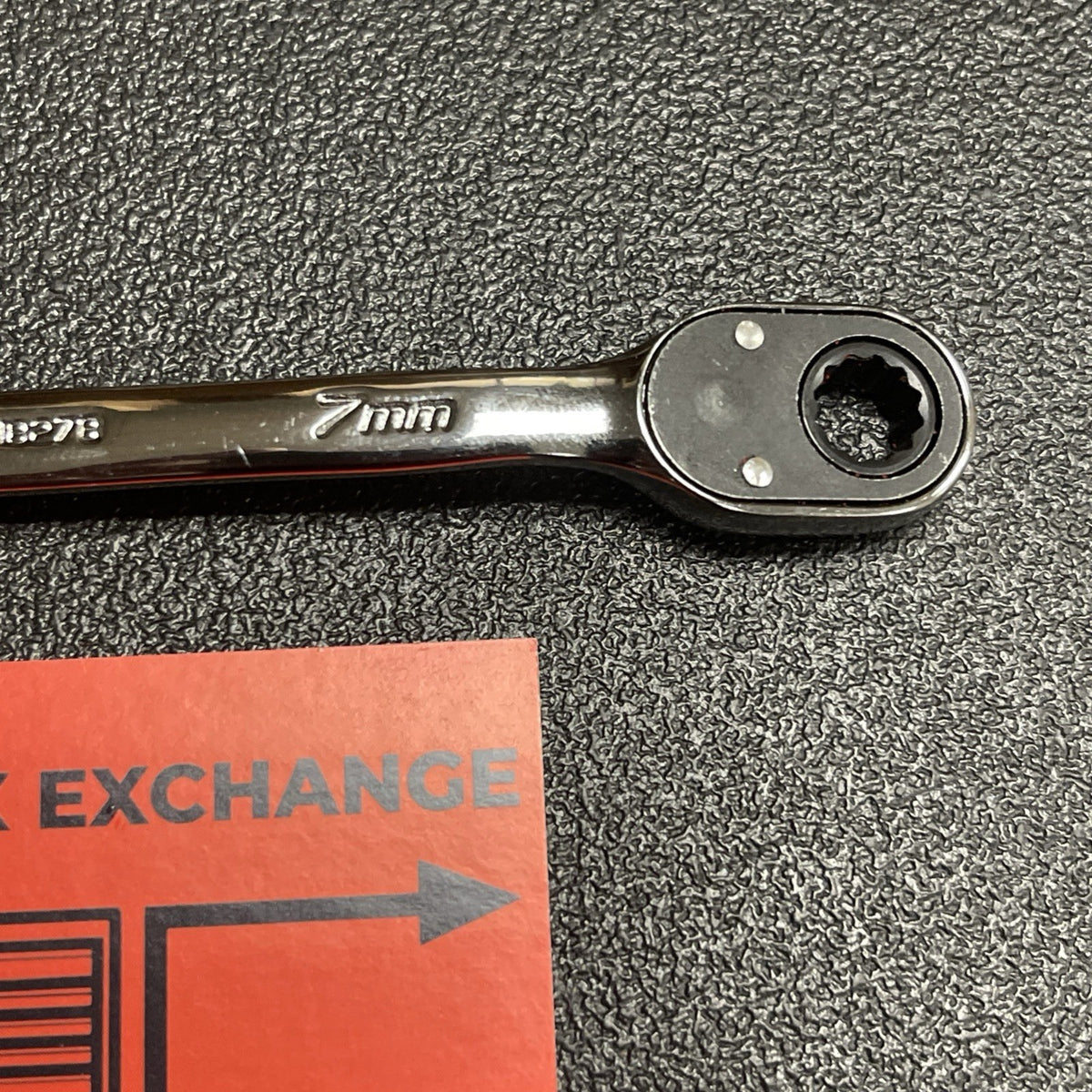 Snap-on Tools USA NEW 7mm Metric Reversible Ratcheting Combo Wrench SOXRRM7A