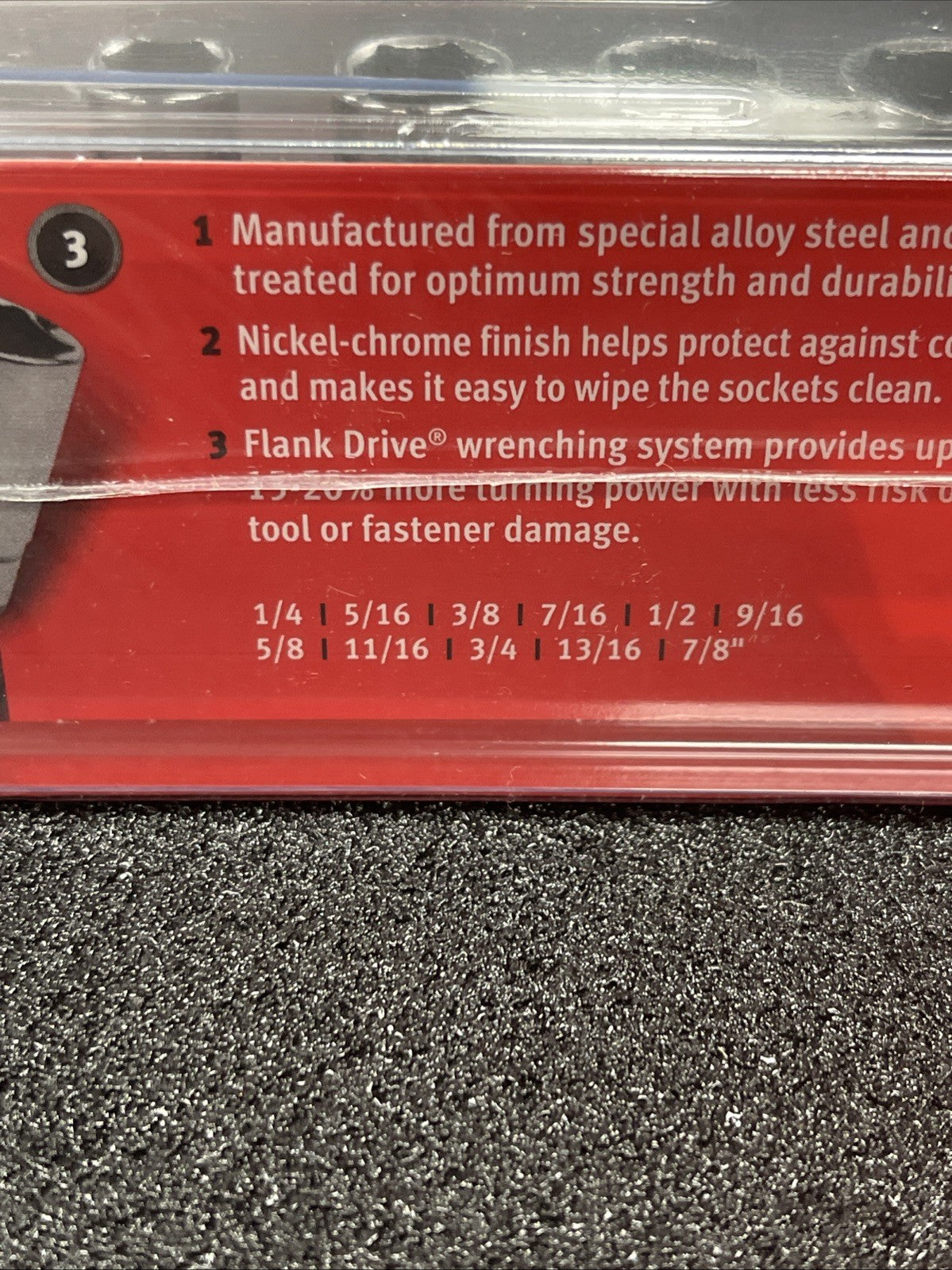 Snap-on Tools USA NEW 11pc 3/8" Drive SAE 6 Point Semi Deep Socket Set 211FSSY
