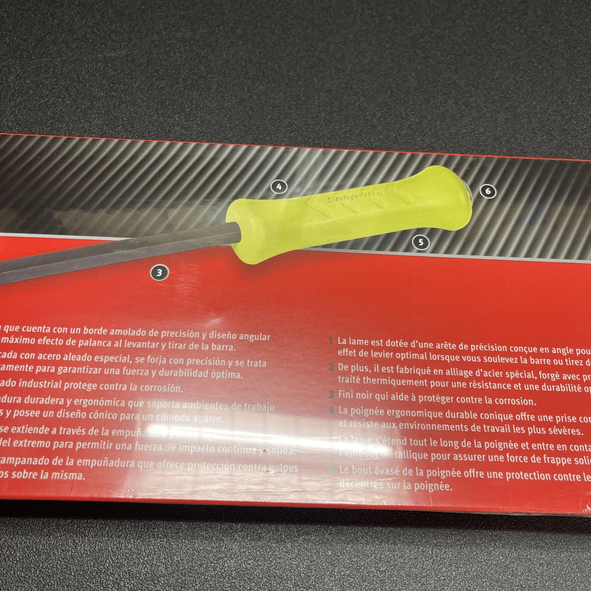 Snap-on Tools USA NEW HI VIZ 4 pc Striking Prybar Set 8” 12” 18” 24” SPBS704AHV