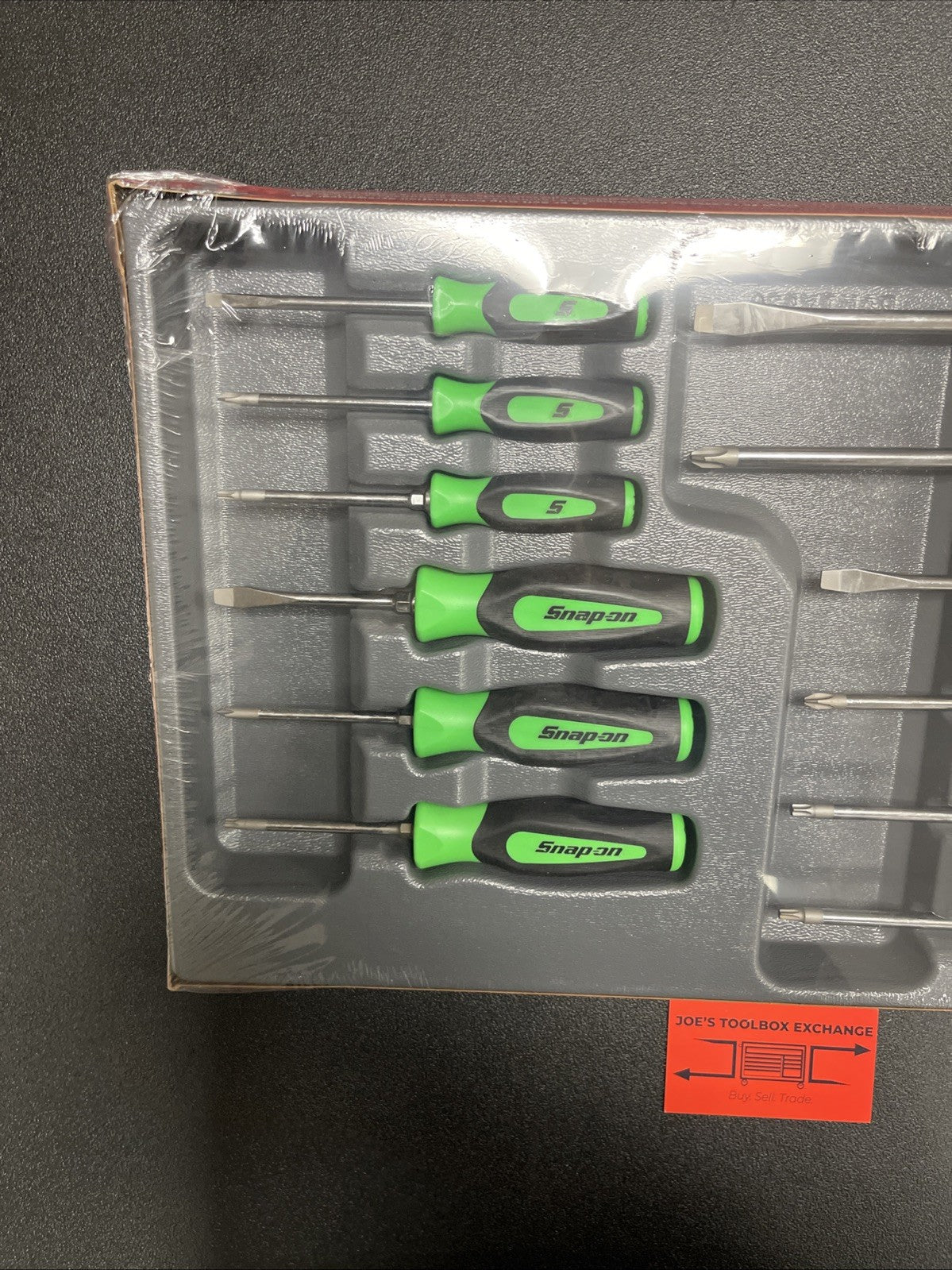 Snap-on Tools USA NEW 12PC GREEN Soft Grip MIX TIP Screwdriver Set SGDXW120BG