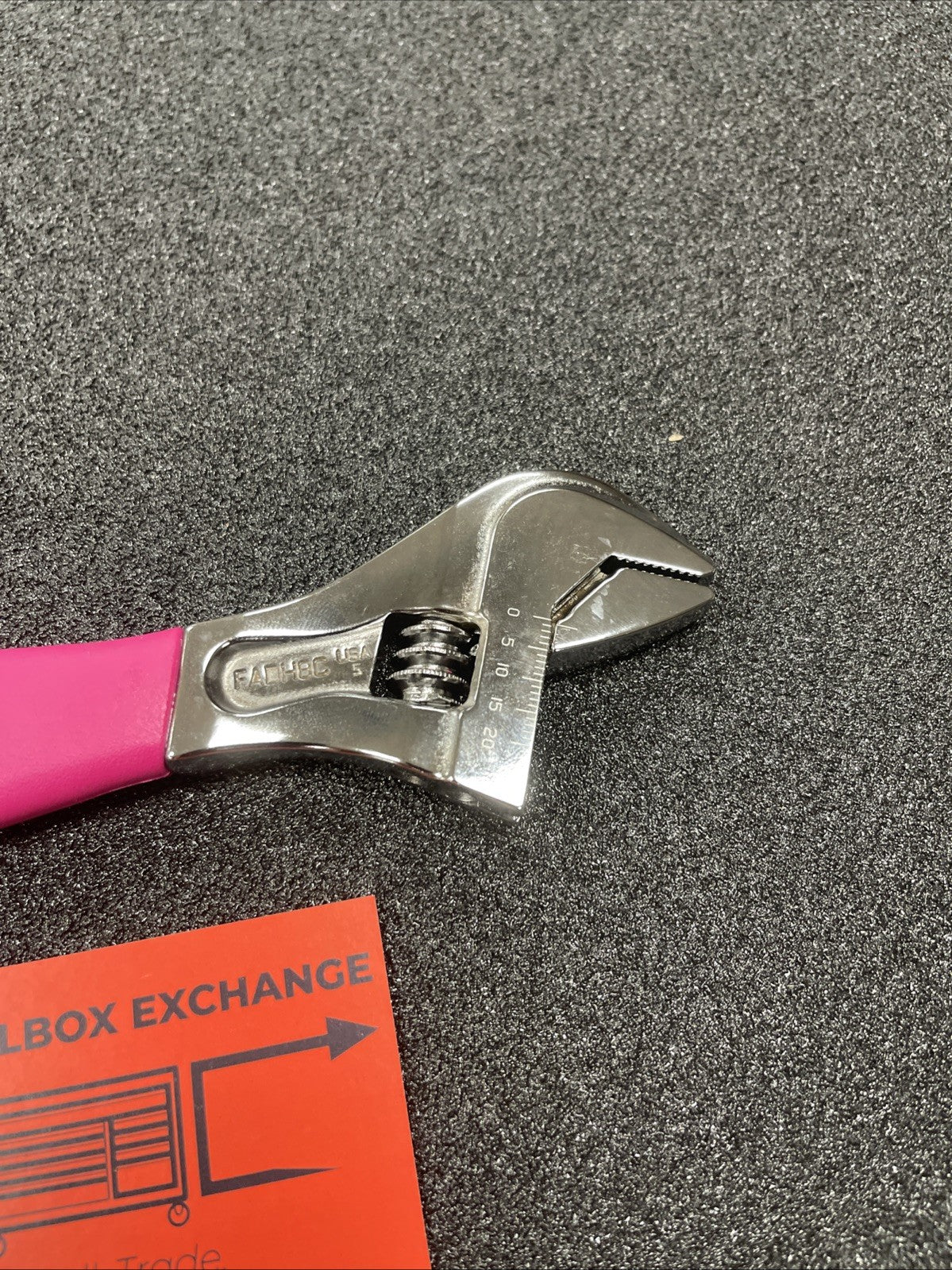 Snap-on Tools NEW ELECTRIC PINK 8" Flank Drive PLUS Adjustable Wrench FADH8C