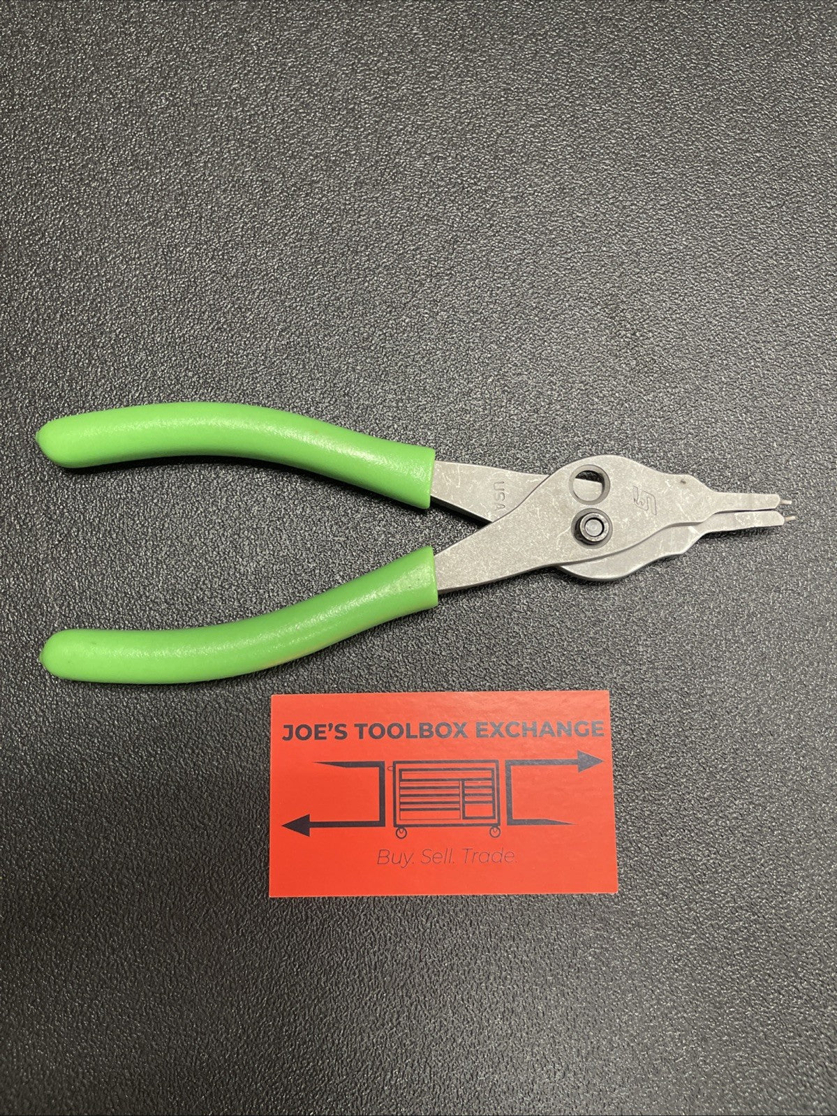 Snap-on Tools USA GREEN Straight Tip .070 Snap Ring Pliers SRPCR7000