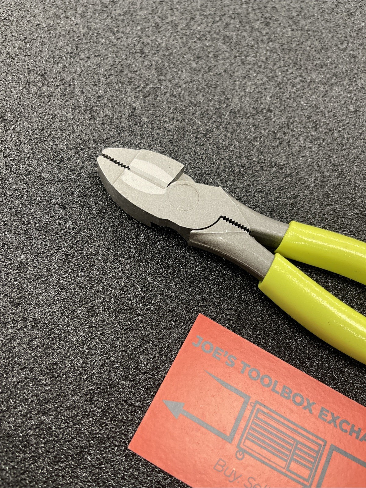Snap-on Tools USA NOS 7" HIGH VIS YELLOW Lineman's Pliers 57AHLP
