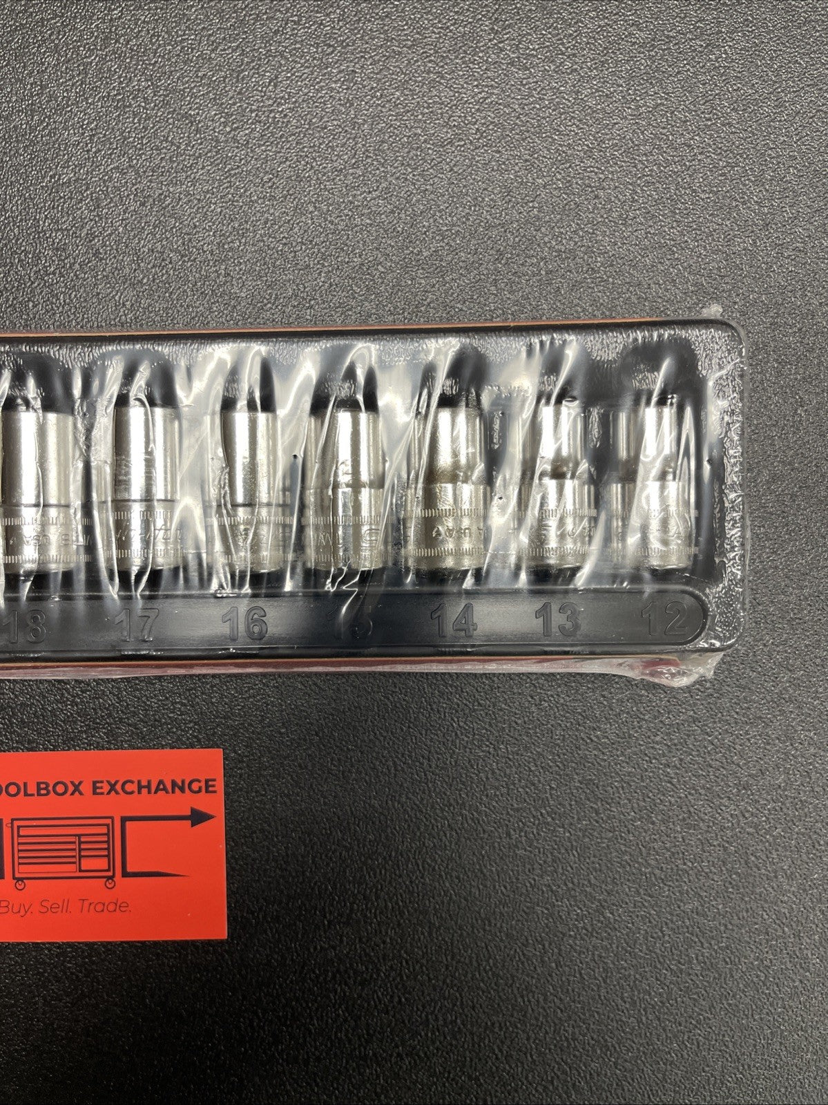 Snap-on Tools USA NEW 13pc 1/2" Drive METRIC 6 Point Shallow Socket Set 313TWMYA