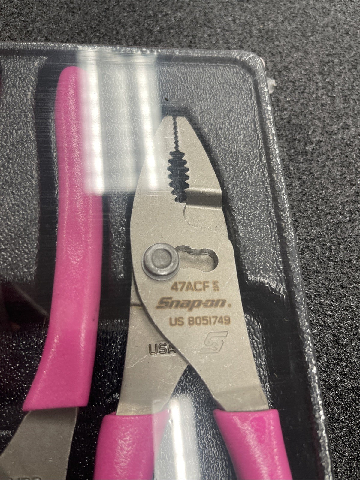 Snap-on Tools USA NEW 3pc ELECTRIC PINK 8” Slip Joint Pliers Set PL347ACFEP