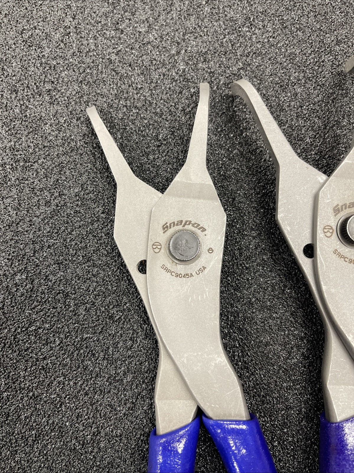 Snap-on USA NEW DARK PURPLE 3pc Snap Ring Plier Set SRPC9090A SRPC7045 SRPC7045