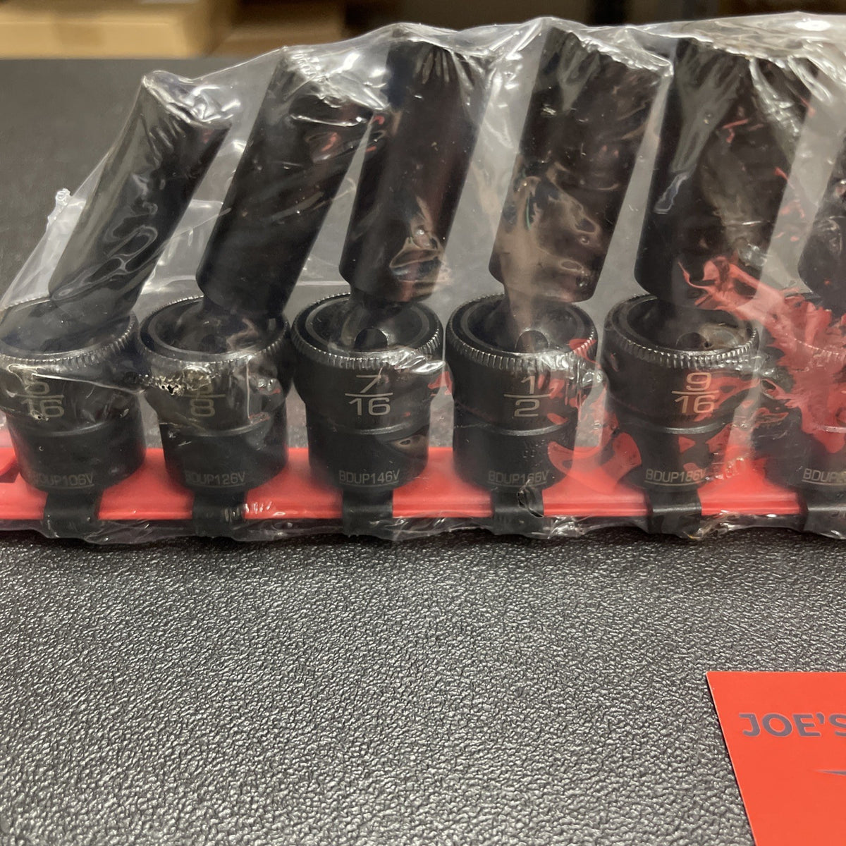 MATCO 12 PC 3/8" DR SAE 6 POINT ADV DEEP UNIVERSAL IMPACT SOCKET SET SBDUP126V