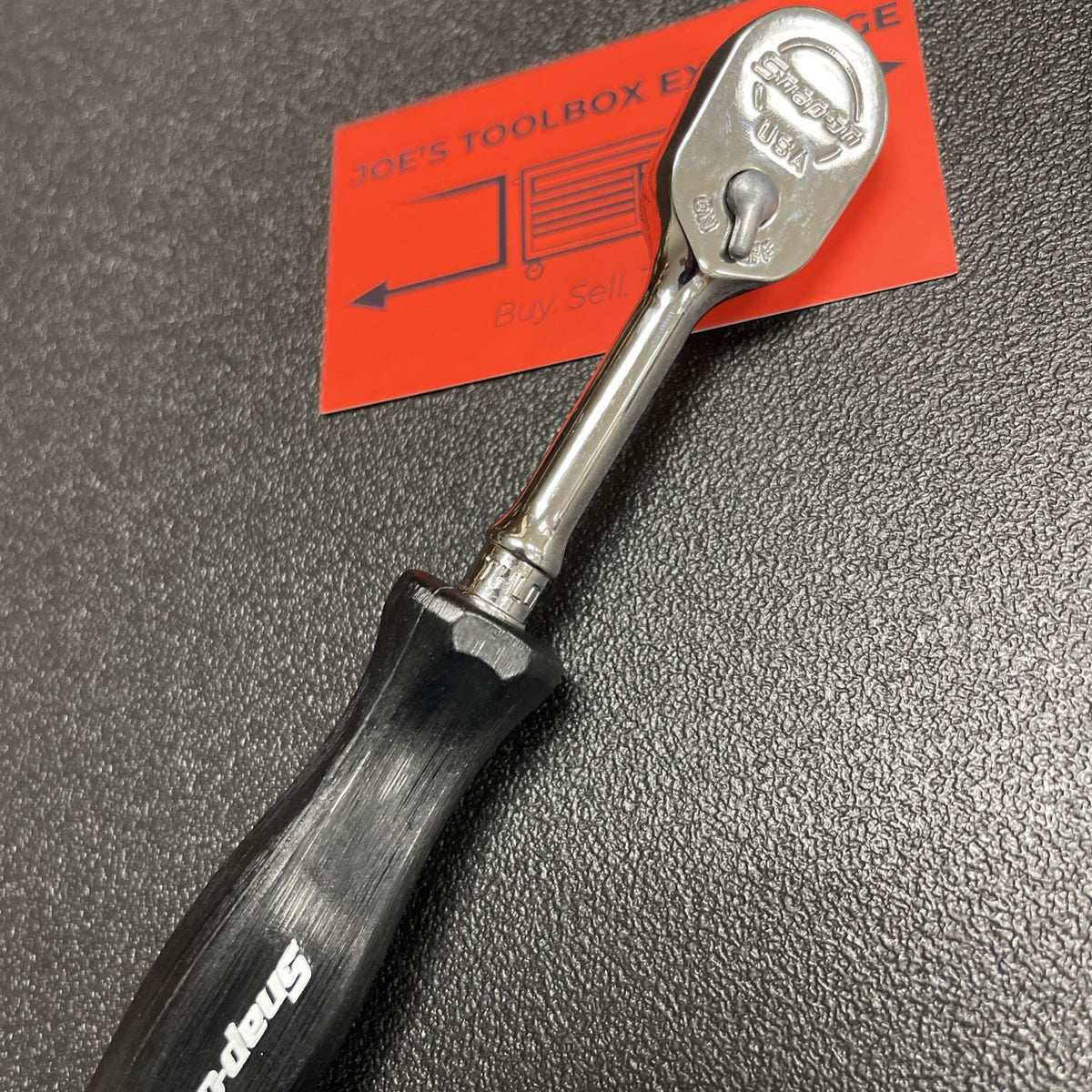 Snap-on USA NEW 1/4" Dr. CLASSIC BLACK Hard Handle Long Ratchet THLD72BK THLD72