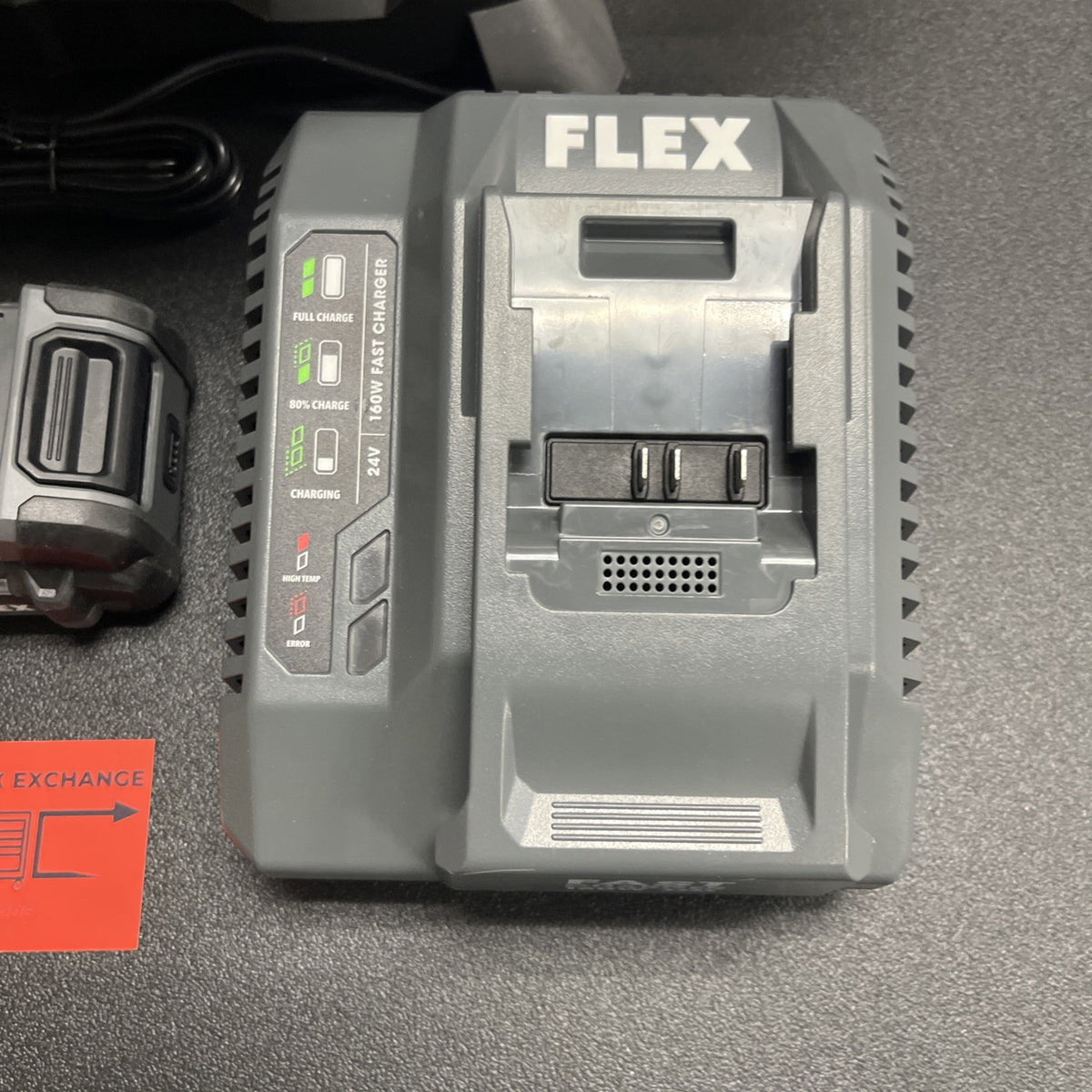 FLEX FX5221-Z 24V Brushless 1.6 Gallon Wet/Dry Tool Only Vacuum Cleaner, Grey