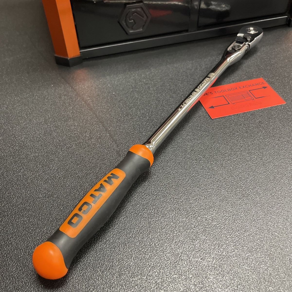 Matco NEW 3/8” Dr. Flex Head Ratchet BFR158LFx BFR158LFM ORANGE 15-1/2” 88 Tooth