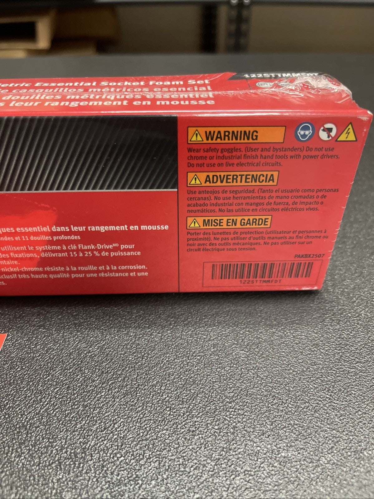 New Snap-on 22pc 1/4" drive Metric  Shallow & Deep Socket Set 122STTMMFDT