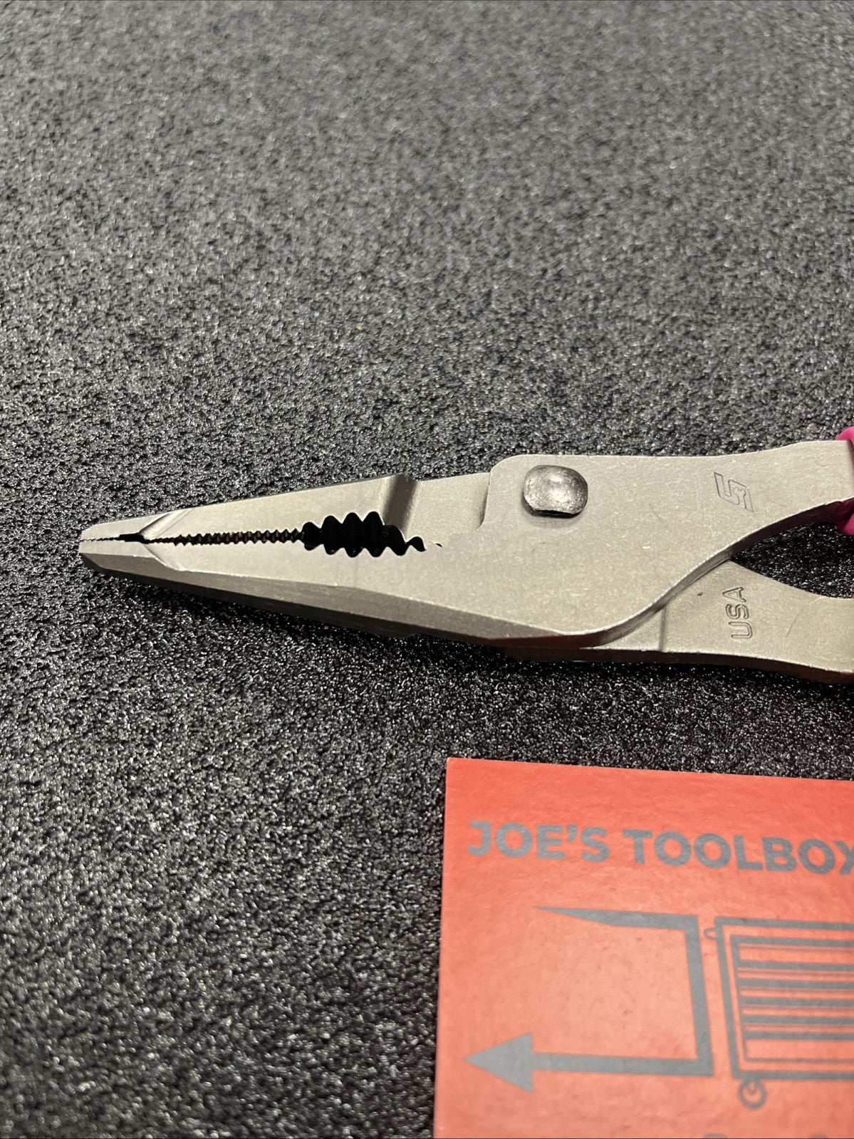 Snap-on Tools NEW ELECTRIC PINK 7" Talon Long Nose Slip Joint Pliers LN46ACFEP