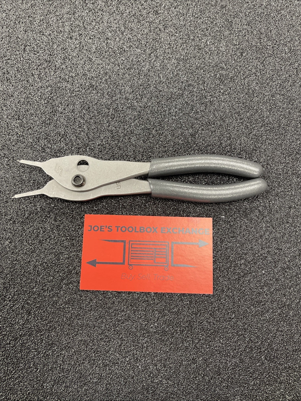Snap-on Tools USA NEW DARK TITANIUM Straight Tip .038 Snap Ring Pliers SRPCR3800