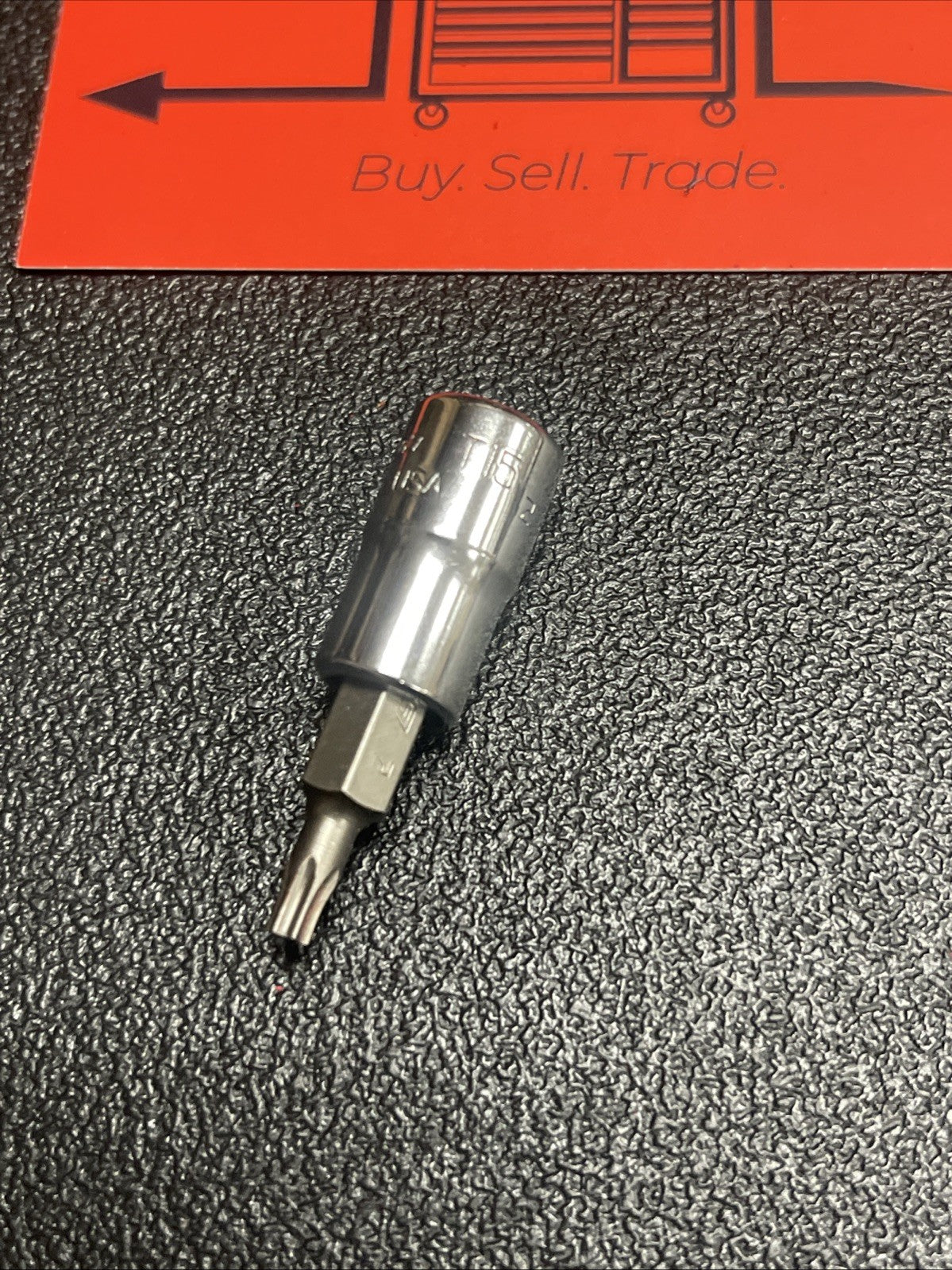Snap-on Tools USA NEW 1/4" Drive T15 Standard TORX Bit Chrome Socket TTX15E