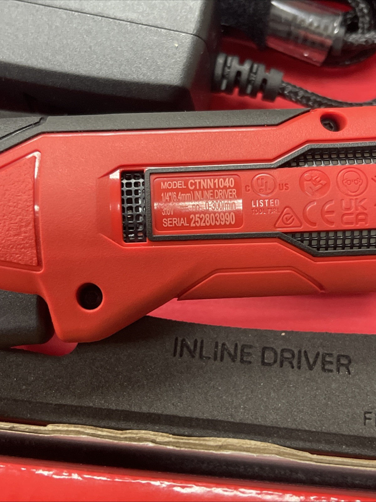 SNAP ON TOOLS NEW CTNN13KF Nano/Axcess Tool Kit RED  1/4" Drive 2Pc All Pieces