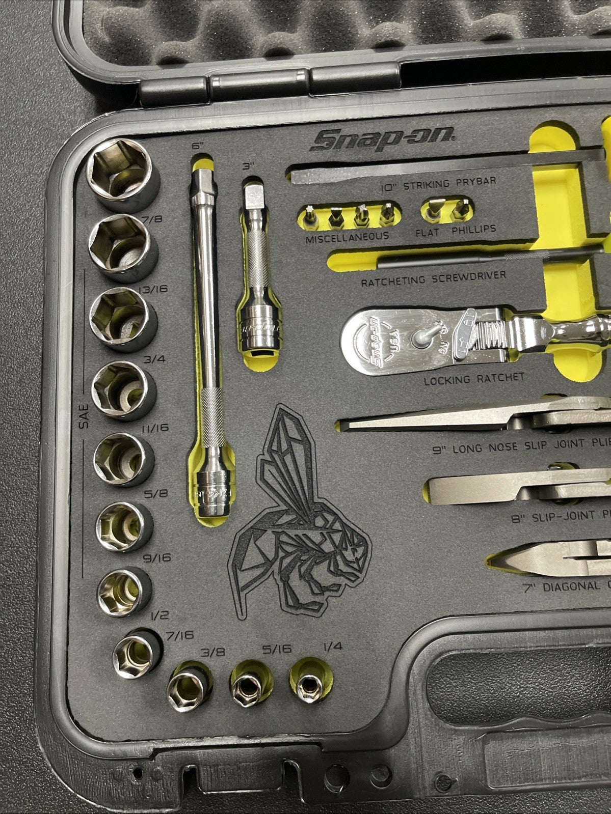 Snap-on Tools USA LIMITED "STINGER" 3/8" Drive 33-Piece Foam Set 233FSMBSTGFHV