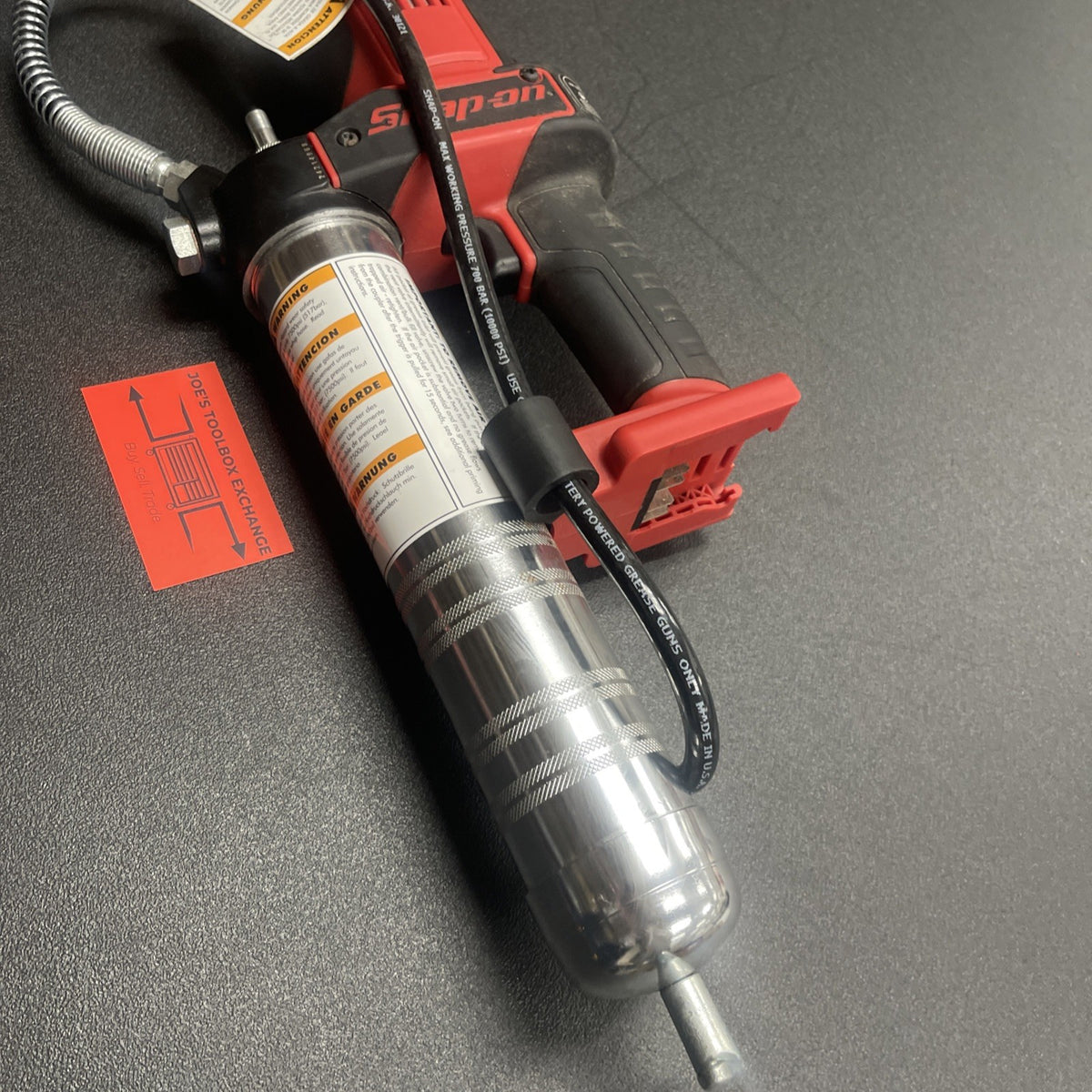 Snap-On Tools CGG8850A 18V Cordless Grease Gun Red, 7500psi