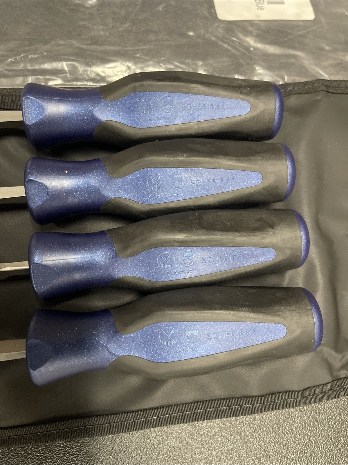 Snap-on Tools PORTUGAL NEW 4-Piece POWER BLUE Mixed File Set SGHBF600AMB